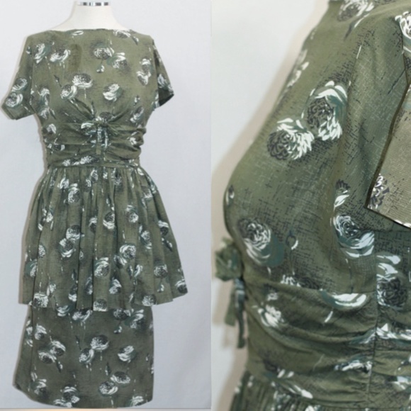 Green Floral Dress - Picture 9 of 10